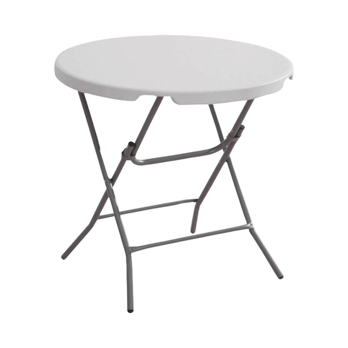 Mesa Plegable Redonda 81x74 Cms Blanca Northwest