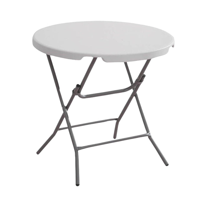 Mesa Plegable Redonda 81x74 Cms Blanca Northwest