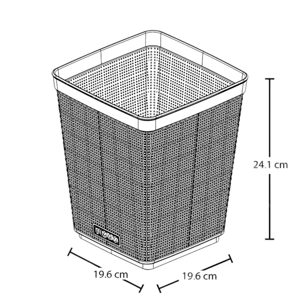 Papelera 6L Figue Mocca 19x24 cms Rimax