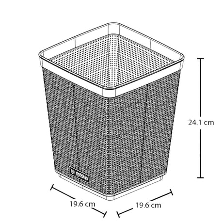 Papelera 6L Figue Mocca 19x24 cms Rimax