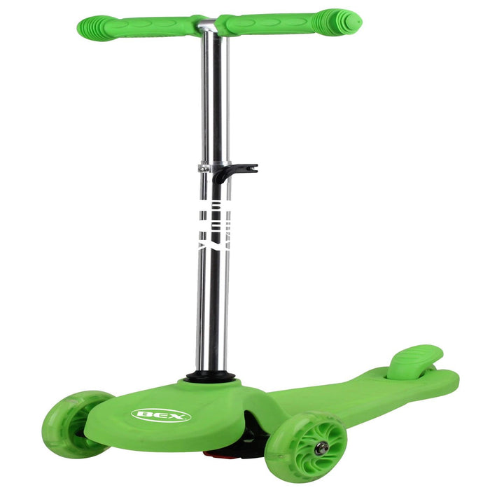 Scooter Monopatin Niño 3 Ruedas Ajustable 50-70Cms Verde Bex