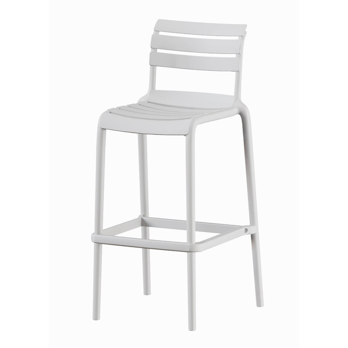 Piso Taburete Silla alta bar cocina Galt 65cm Blanco