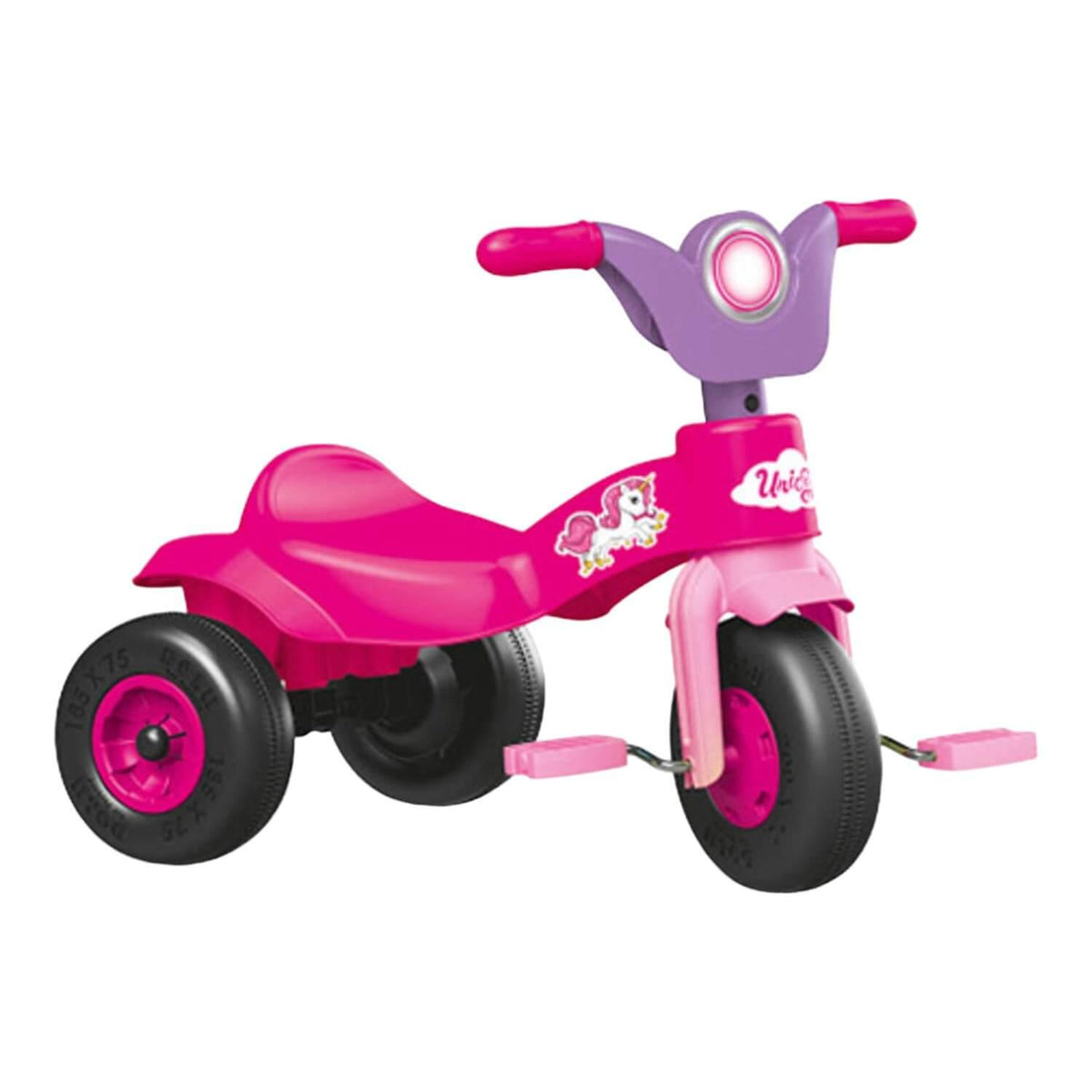 Triciclo a Pedales Unicornio Rosado 60x42x49 Cms Dolu