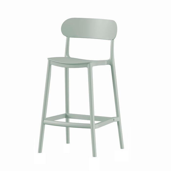Piso Taburete Silla alta bar cocina Oslo 65cm Gris Verde