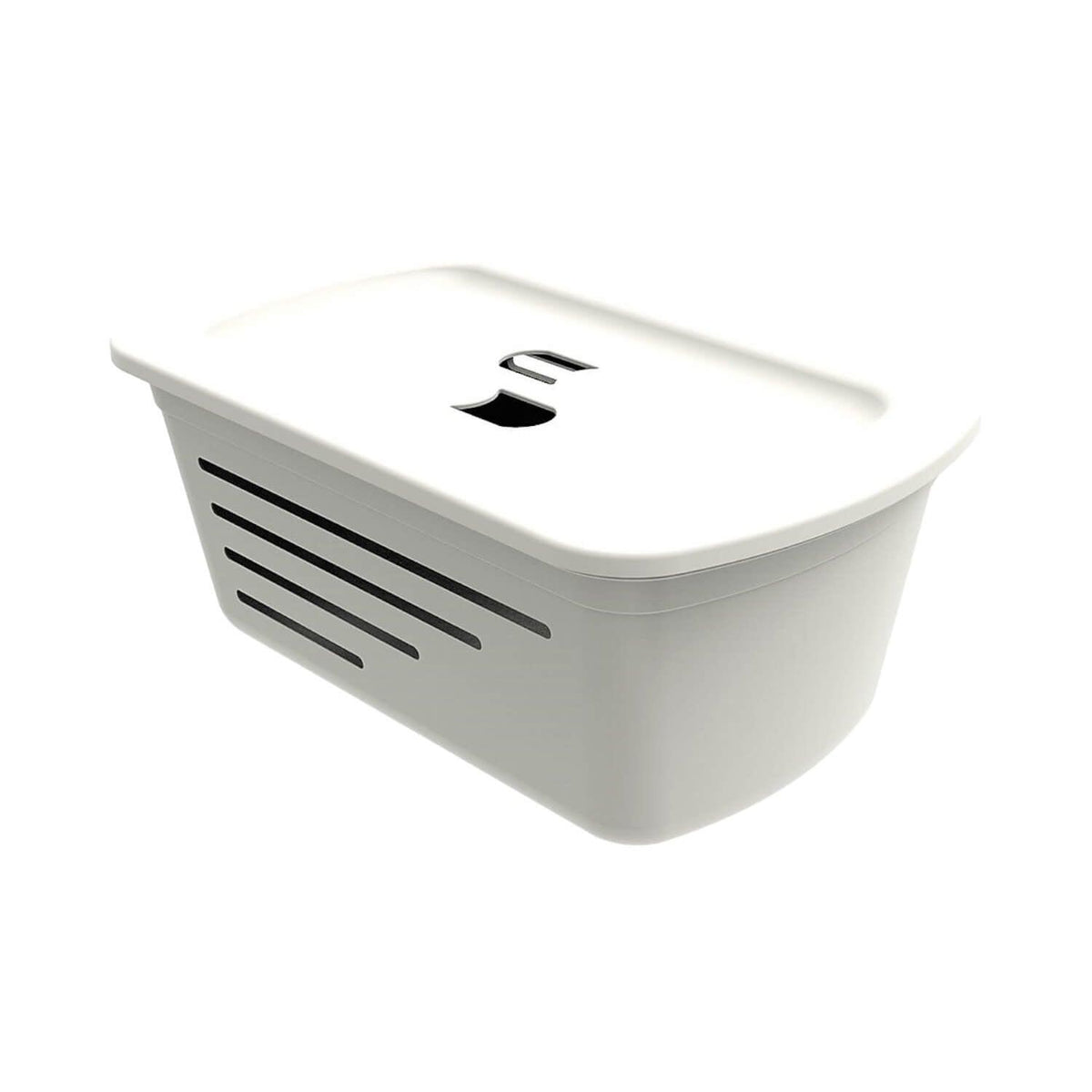 Canasta Organizadora Soprano 5L Hielo Con Tapa