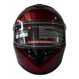 Casco Full Face Bx105 Talla L Color Burgundhy Ceritificacion ECE Bex