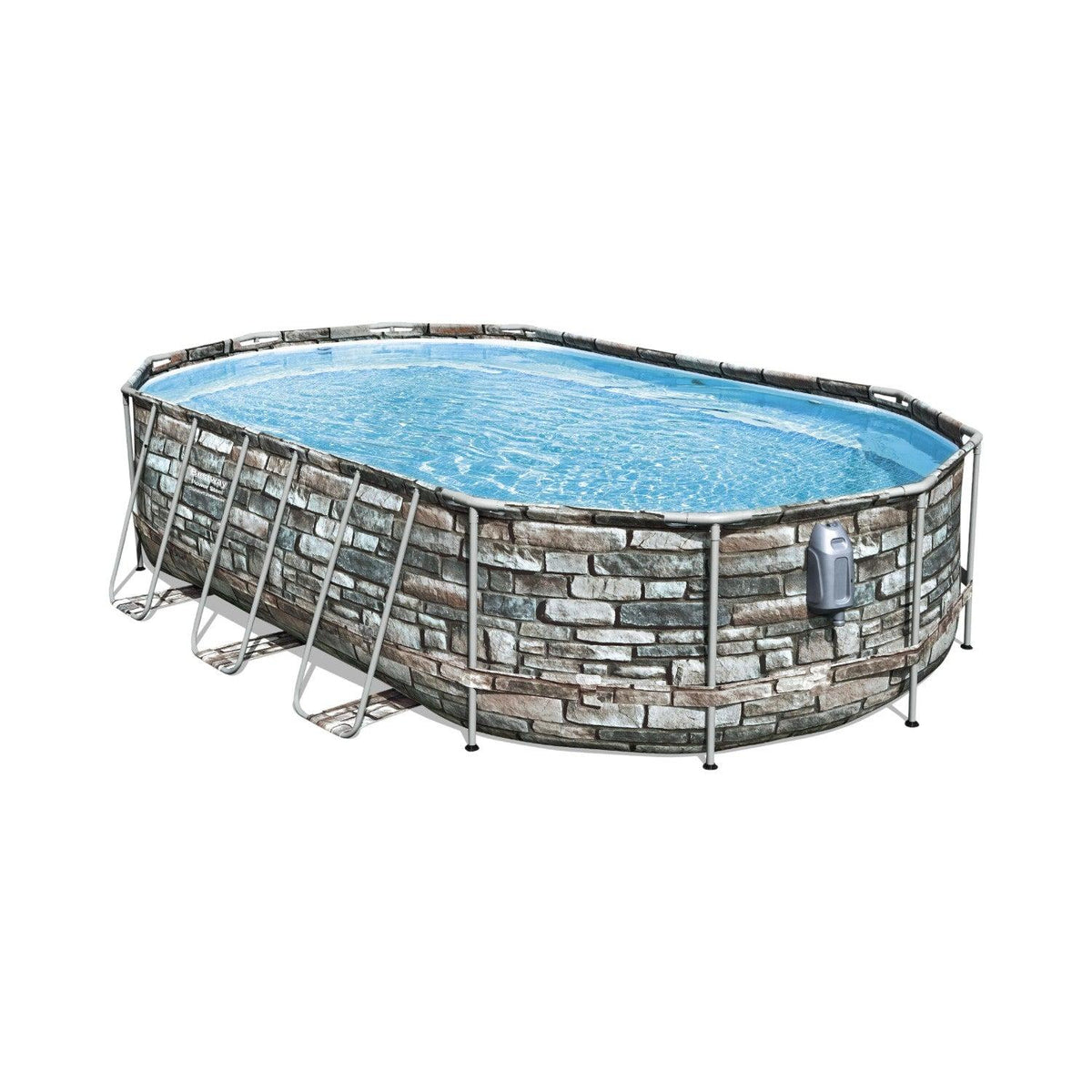 Piscina Bestway Ovalada Filtro + Accesorios 6.10X3.66X1.22M