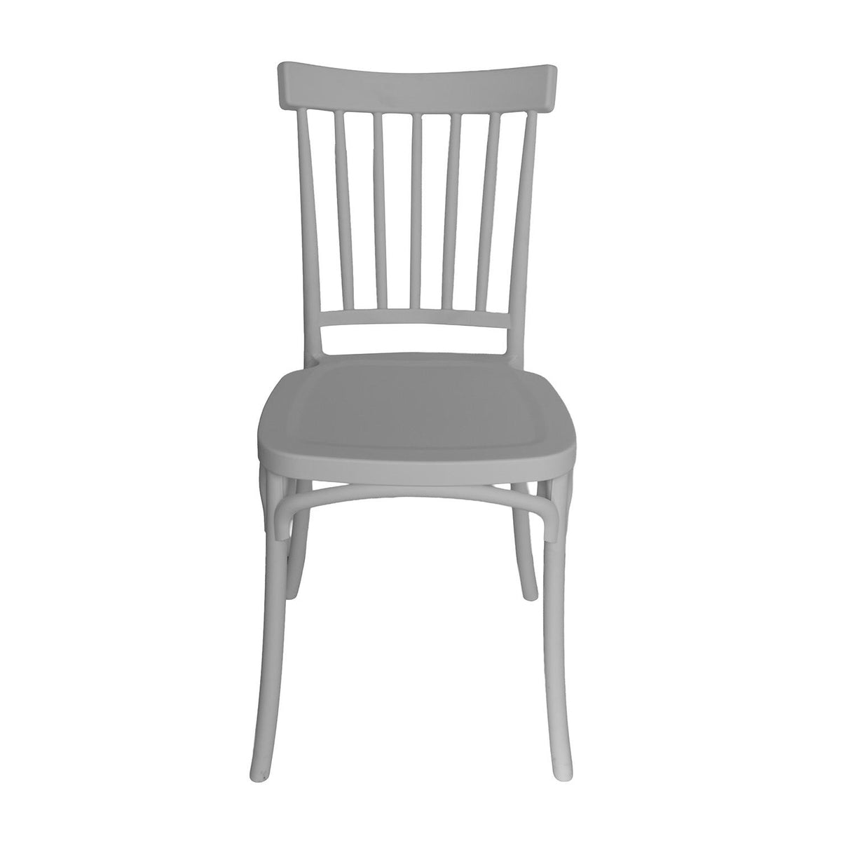 SET 2 Sillas Plástico Apilable Deco Viken Blanca Escandinavia