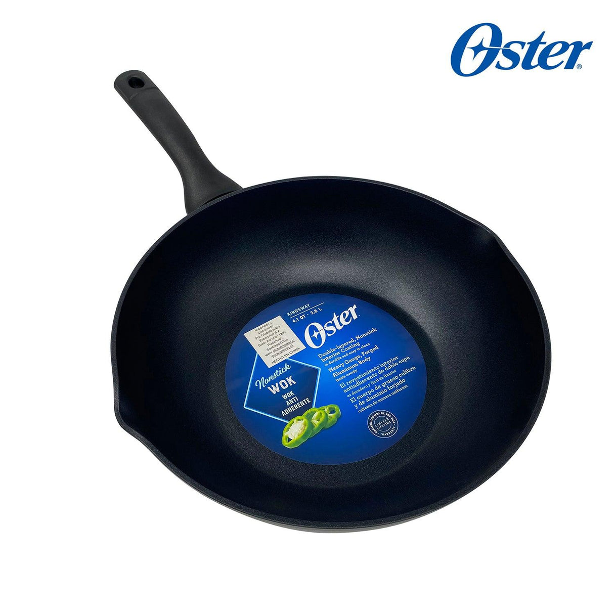 Sartén Wok Aluminio Forjado Kingsway 28.5Cm / 3.9 L / 2.5mm Oster