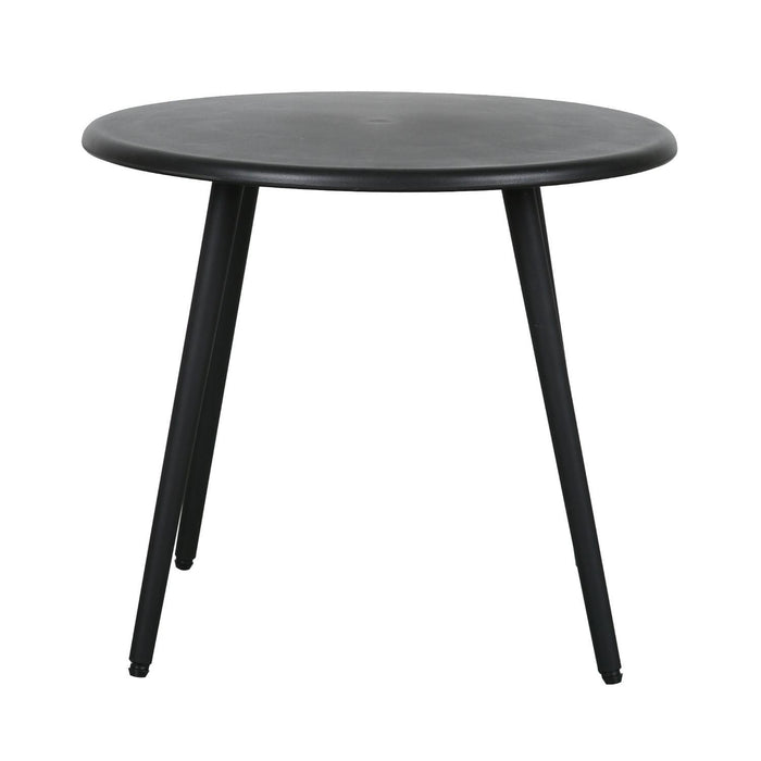 Mesa De Centro Redonda Nórdica Negra 51x45 Escandinavia