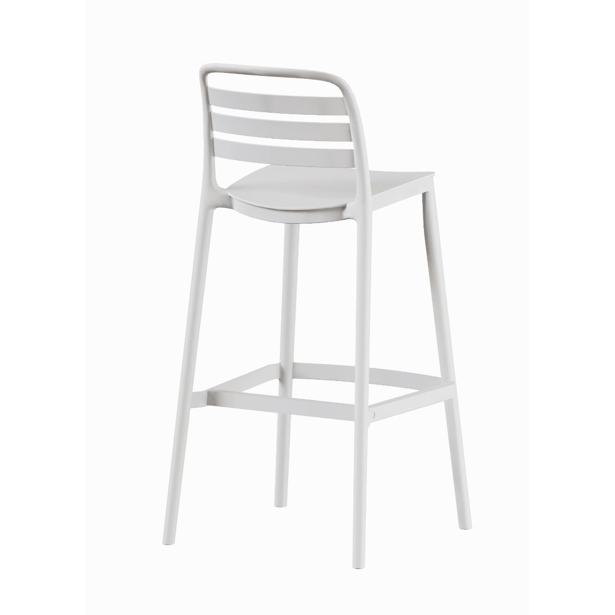 SET 2 Pisos Taburete Silla alta bar cocina Ragnar 75cm Blanca