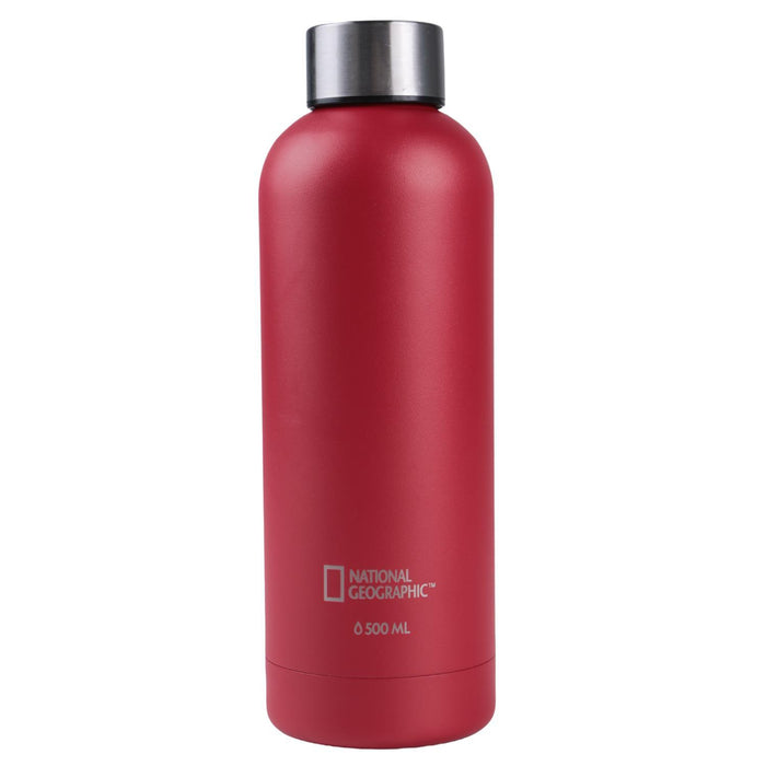 Botella Metálica Térmica Boca Angosta 500ml Roja