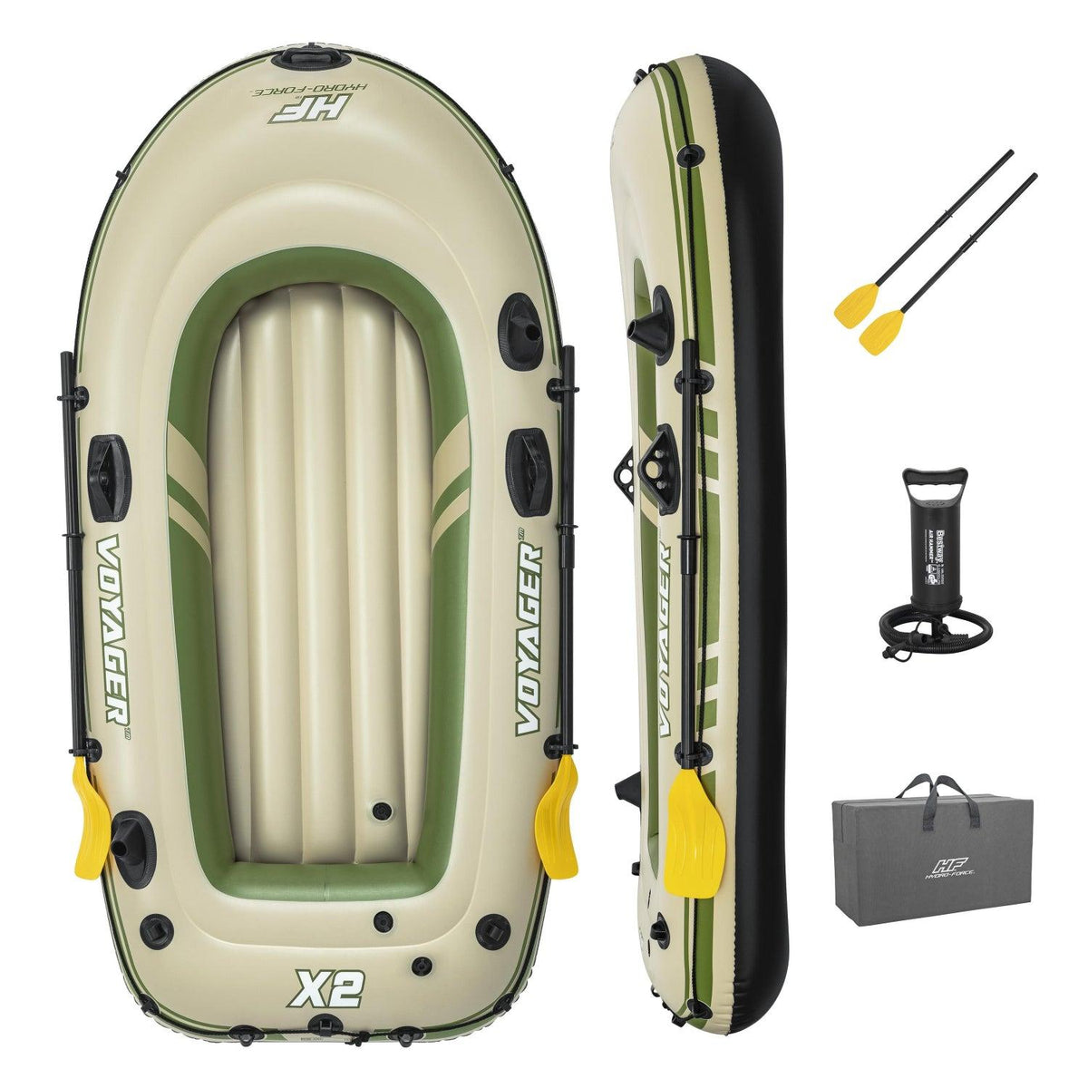 Bote Inflable Con Remos Voyager X2 2 32mx1 18m Bestway