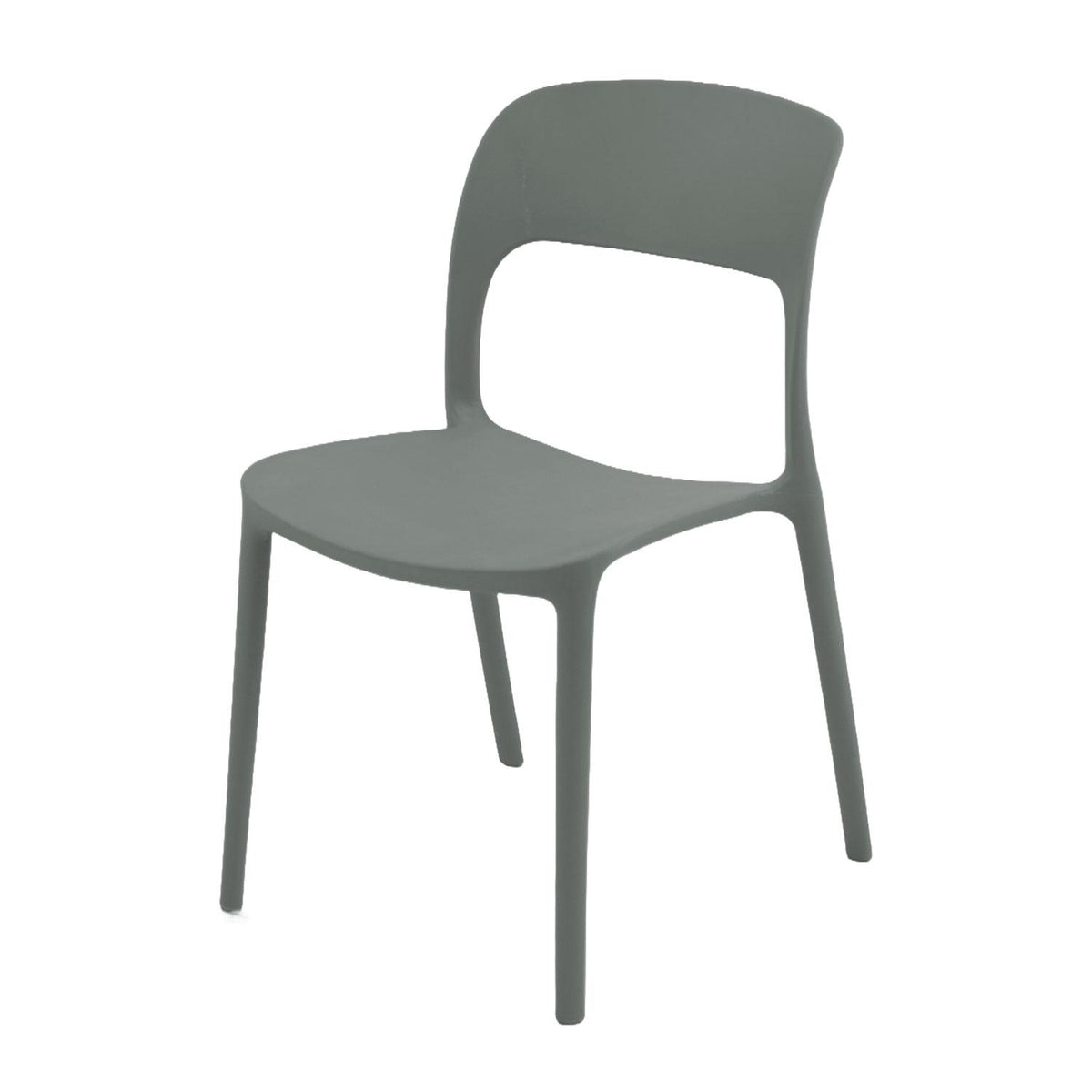 Silla Plástico Apilable Deco Nuremberg Gris Escandinavia