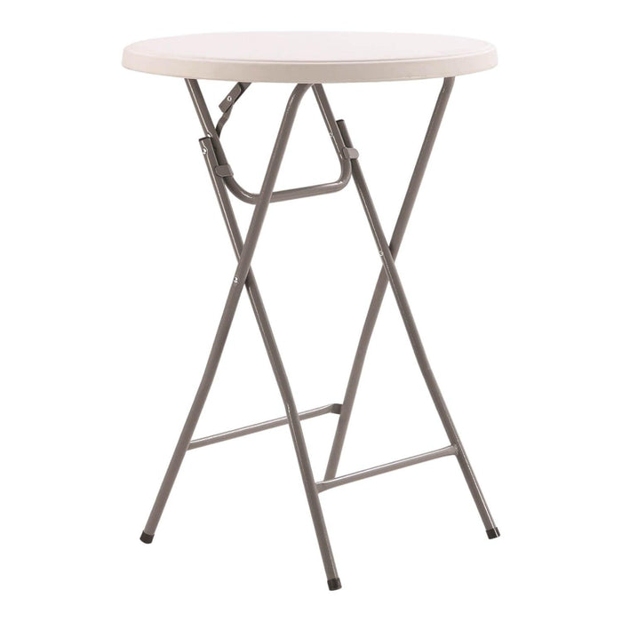 Mesa Plegable Redonda Bar 80x111 Cms Blanca Northwest
