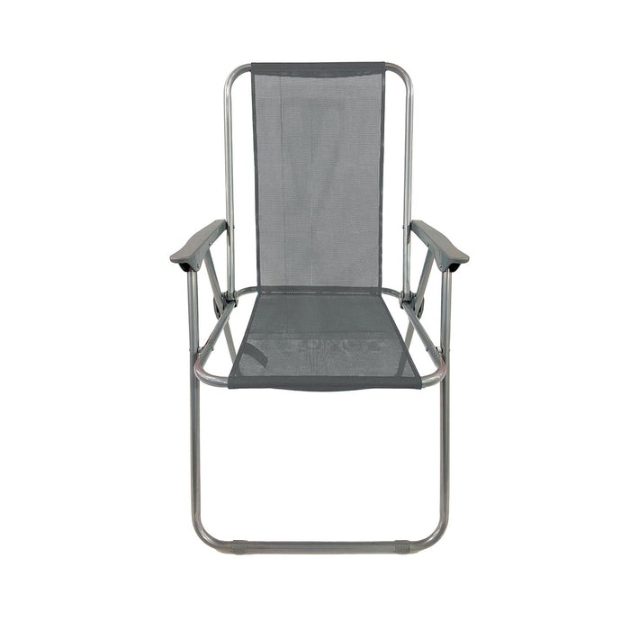 Silla de Playa Gray Beach Gris 88x54x47cm NorthPak