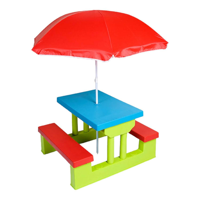 Mesa Picnic Infantil + Quitasol Gamepower