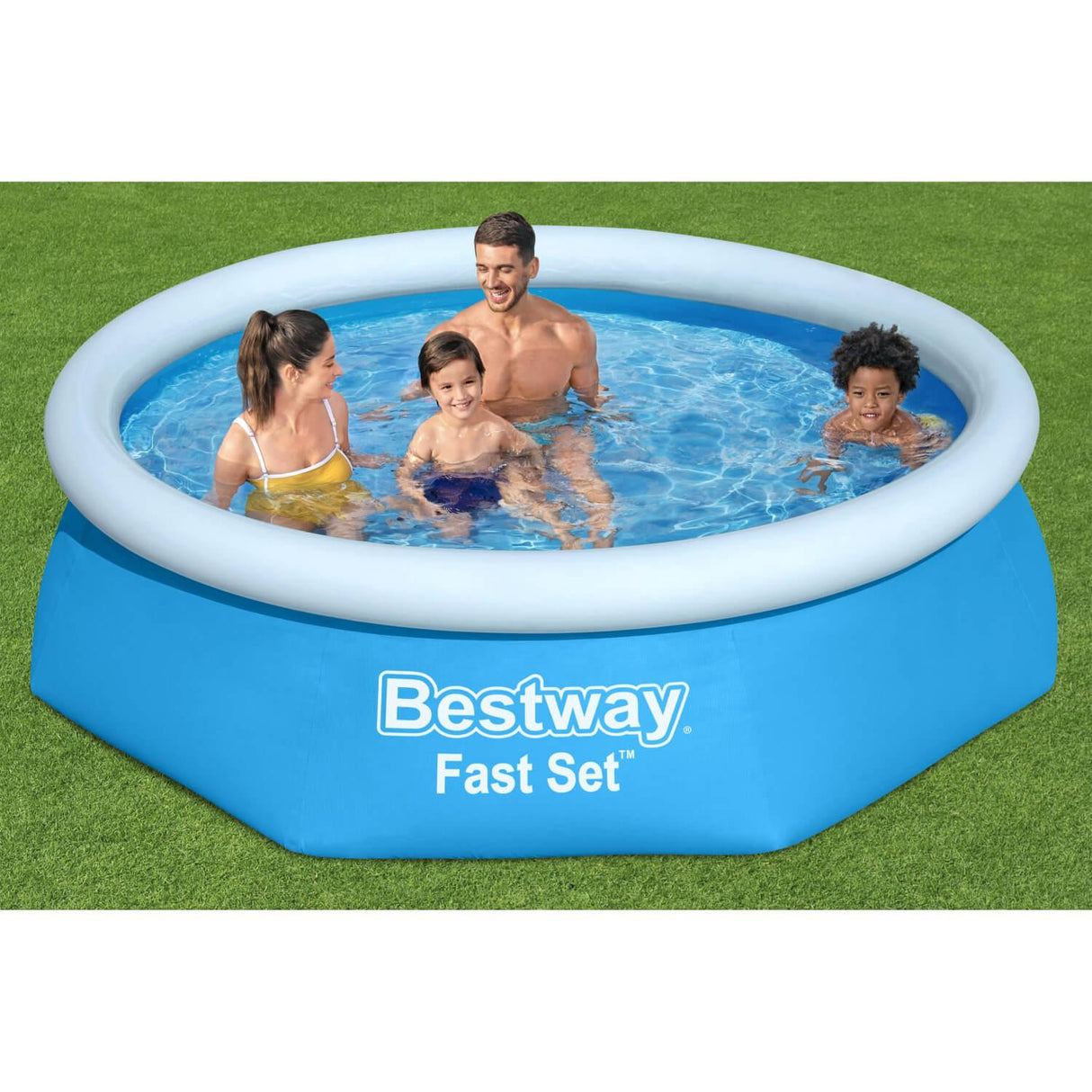 Piscina Bestway Redonda Fácil Armado 2.44MX61Cm Azul