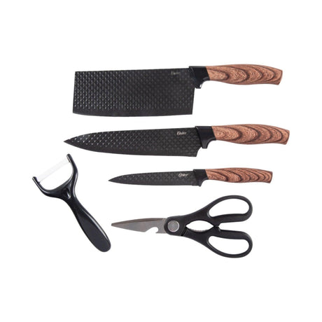 Set de Cuchillería Gunderson 6 Pcs con Tabla de Picar Oster