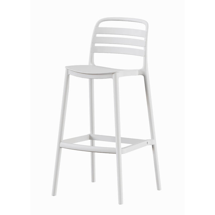 Piso Taburete Silla alta bar cocina Ragnar 75cm Blanca