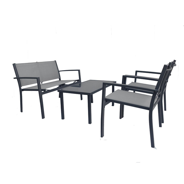Juego Set Living Terraza Madeira 4 personas Northwest