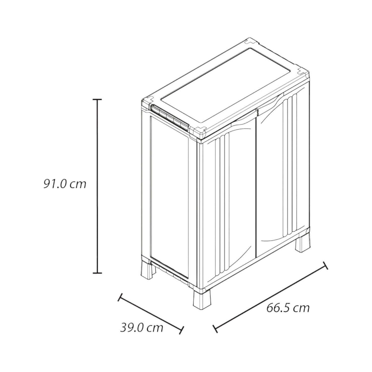 Armario Mediano Starplast Home Mocca 66.5x39x91 Rimax