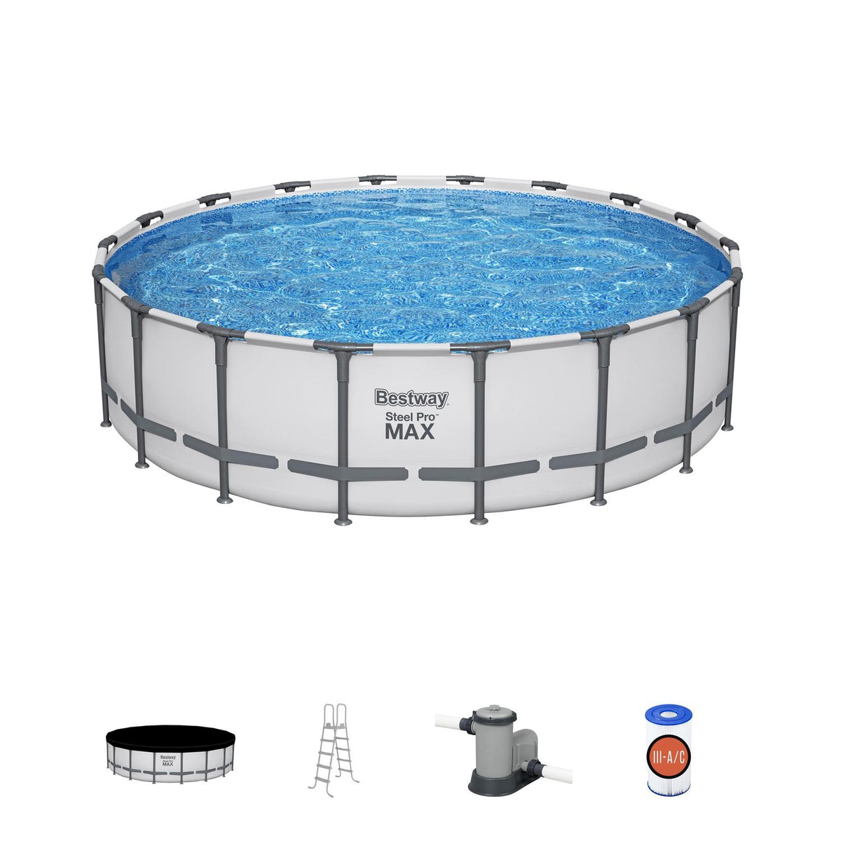 Set Piscina Estructural Redonda 5.49 x 1.32m Bestway