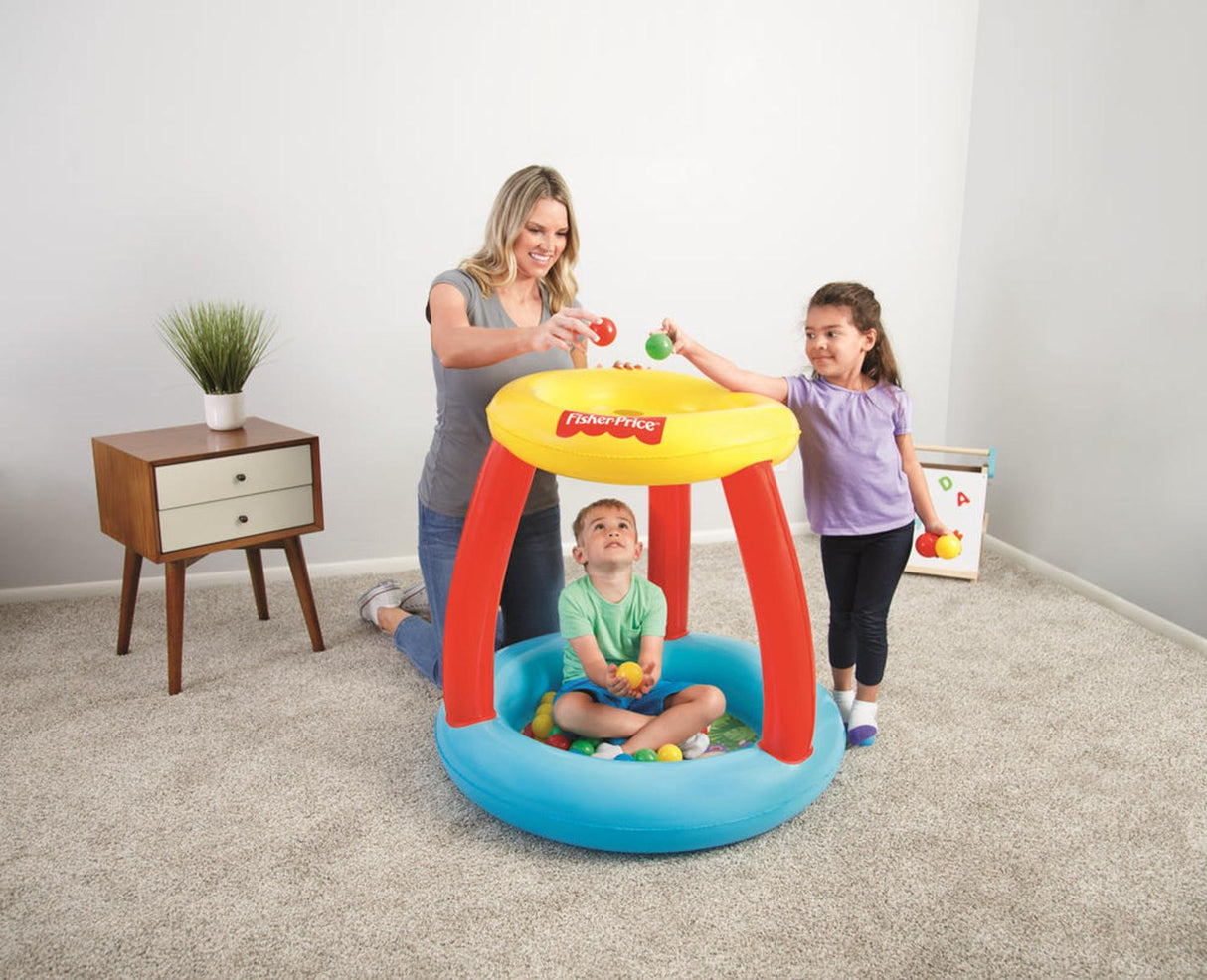 Piscina Techo Inflable con Pelotas Fisher Price 89X89X84Cms