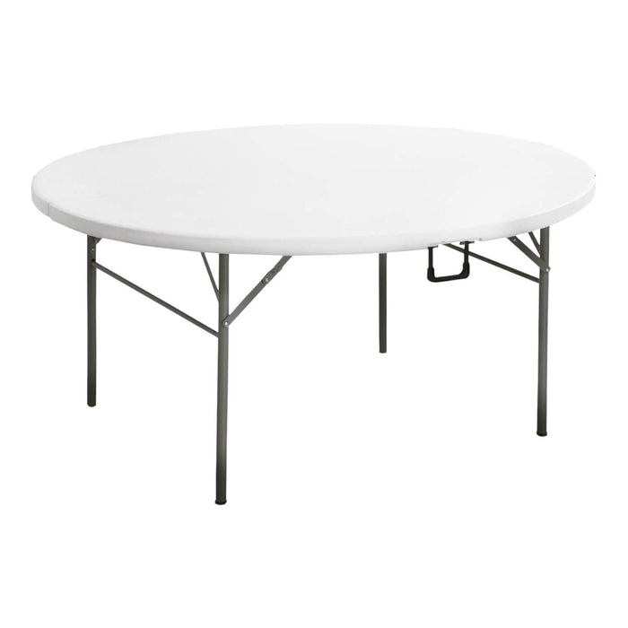 Mesa Plegable Redonda 150x73 Cms Blanca Northwest