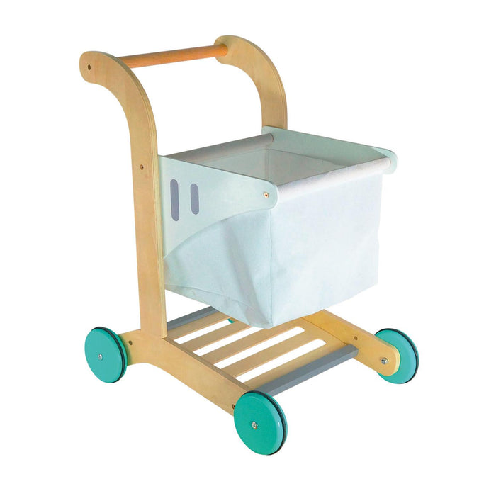 Carrito Supermercado de Madera Cerdeña 44x34x54cm Gamepower