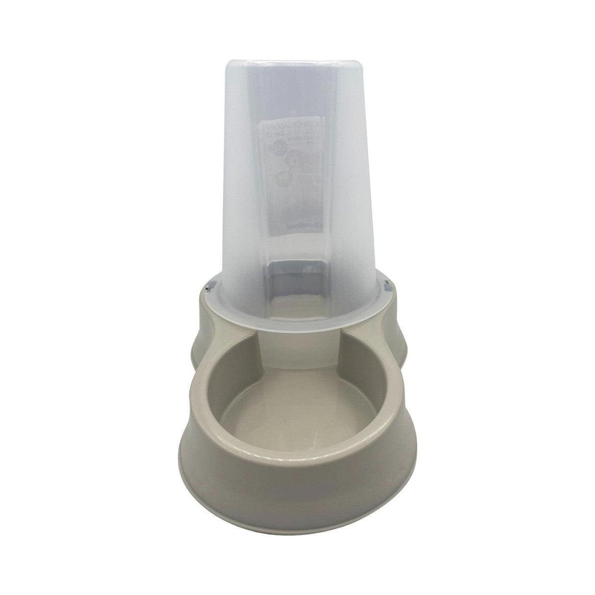 Dispensador Mascota Agua y Comida 0,65 L Beige Plastiken