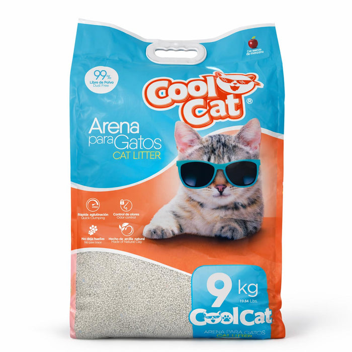 Arena Sanitaria Aglutinante Para Gato 9Kg Cool Cat