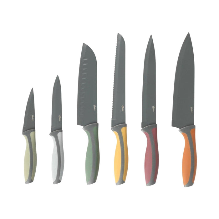 Oster Set De Cuchillos Ronnan Acero Inox 6Pz C/Funda