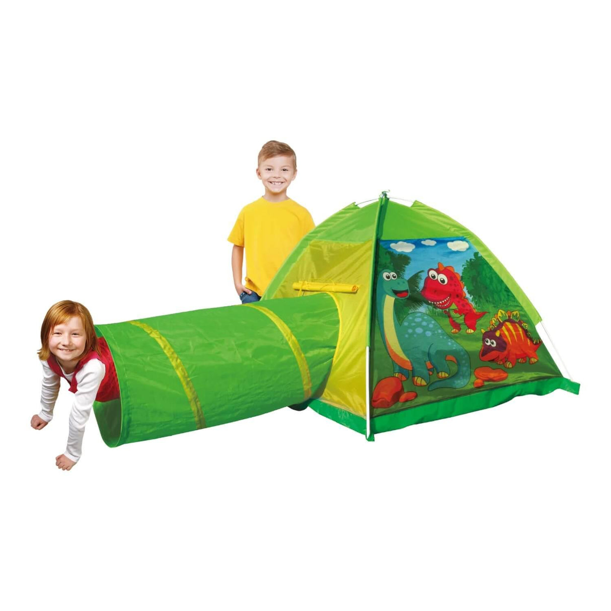 Tienda Carpa Tunel Dinosaurio Verde 170X112X94Cm Gamepower