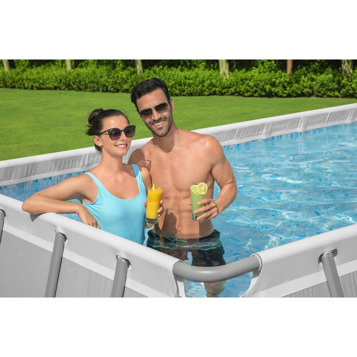 Piscina Bestway Rectangular Filtro+Accesorio 6.40X2.74X1.32M