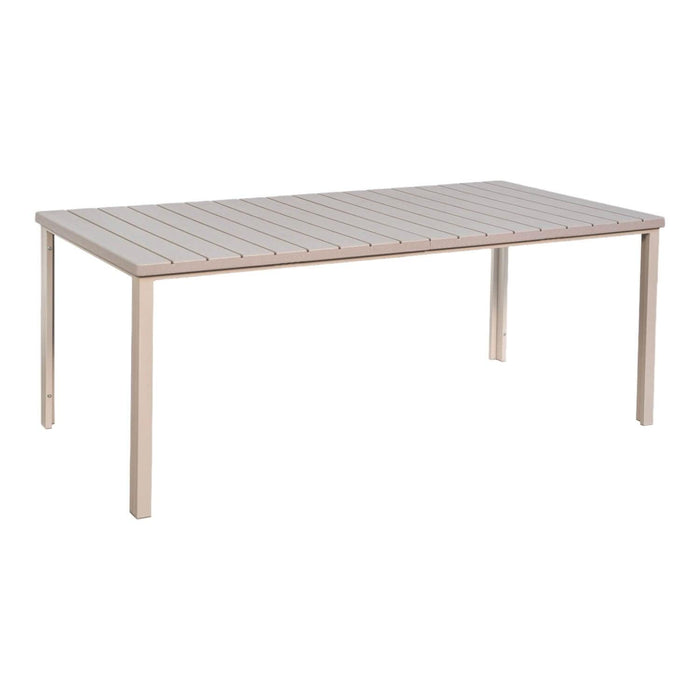 Mesa Terraza Polywood Impermeable 180x90cm Blanca Northwest
