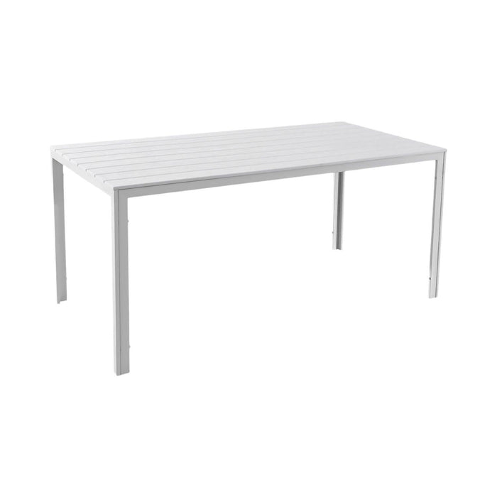 Mesa Terraza Polywood Impermeable 156x78cm Blanca Northwest