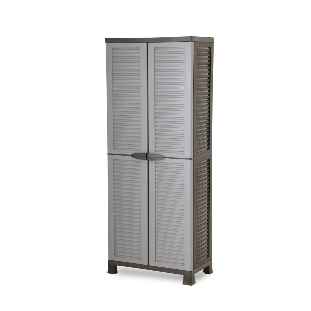 Armario Closet Plástico Grande Multiuso Gris 68x39x171,5 cm