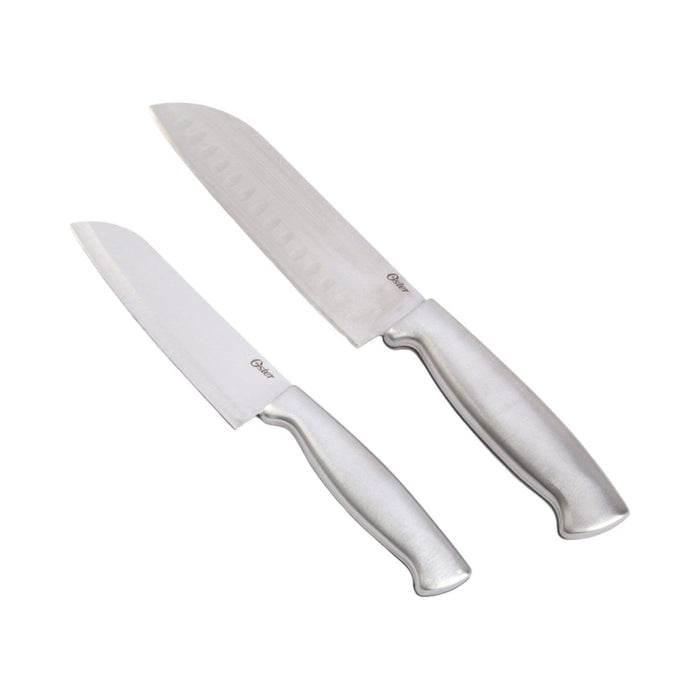 Set Cuchillos Santoku Acero Inoxidable Baldwyn 2 Pcs Oster