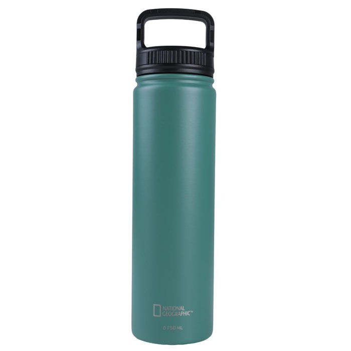 Botella Metálica Térmica Boca Ancha 750ml Verde