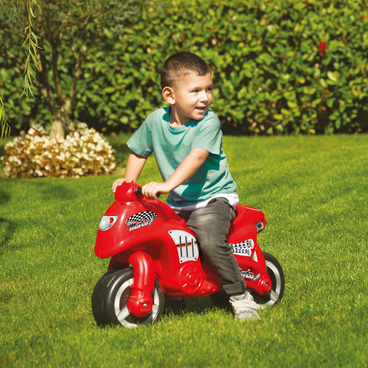 Correpasillo Andador Moto Roja Para Niños 71X27X50 Cms Dolu