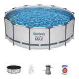 Piscina Bestway Redonda Steel ProMax Filtro+Acces 3.66X1.00M