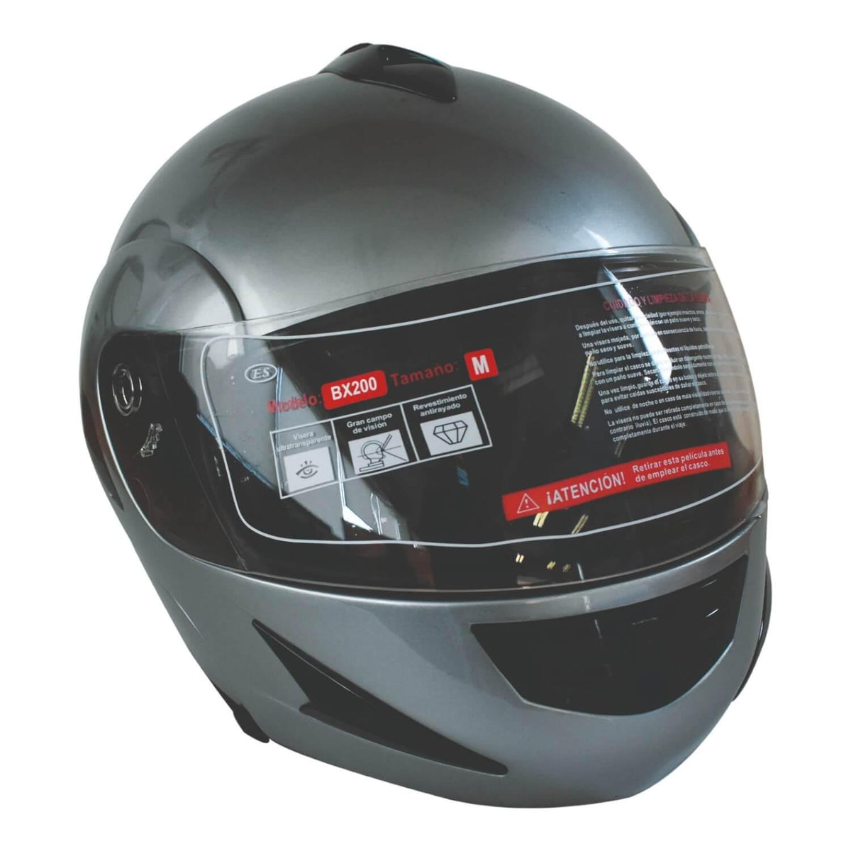 Casco Integral Bx200 Talla L Gris Certificado Bex