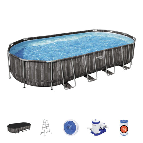 Piscina Bestway Ovalada Filtro+Accesorios 7.32MX3.66MX1.22M