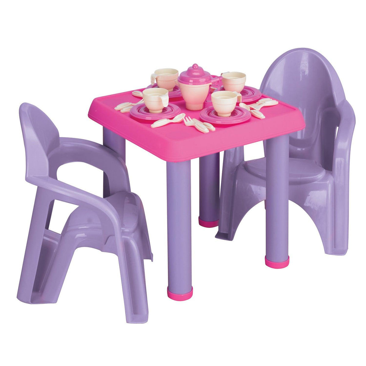 Juego De Mesa Y Sillas Con Accesorios American Plastic
