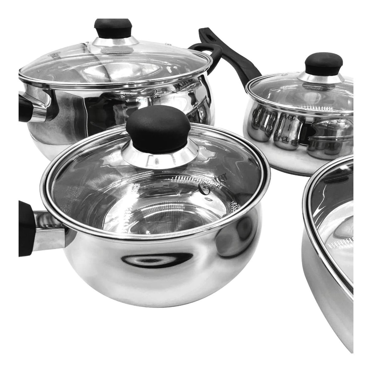 Batería De Cocina Acero Inoxidable Rametto 8 Piezas Oster