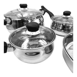 Batería De Cocina Acero Inoxidable Rametto 8 Piezas Oster