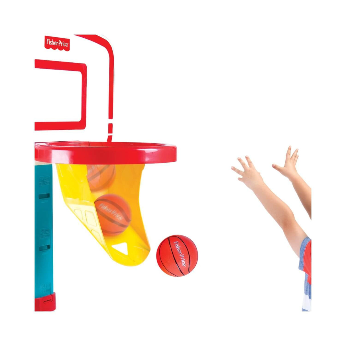 Set Aro Basketball + Pelota Ajustable 1,53m Fisher Price