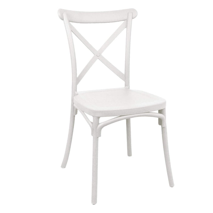 Silla Plástico Apilable Deco Copenhagen Blanca Escandinavia