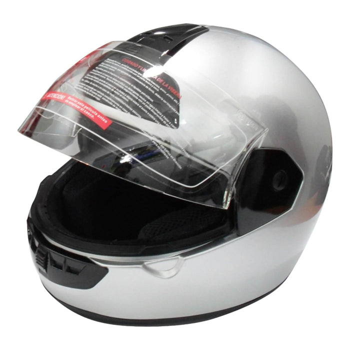 Casco Integral Bx603 Talla M Plateado Certificado DOT Bex